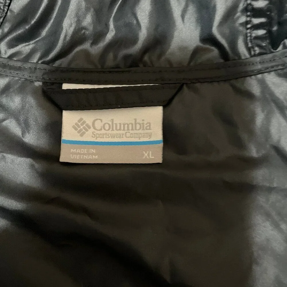 Columbia Flashback Windbreaker Jacket Mens XL Blue Full Zip UPF 40 KM3972-011